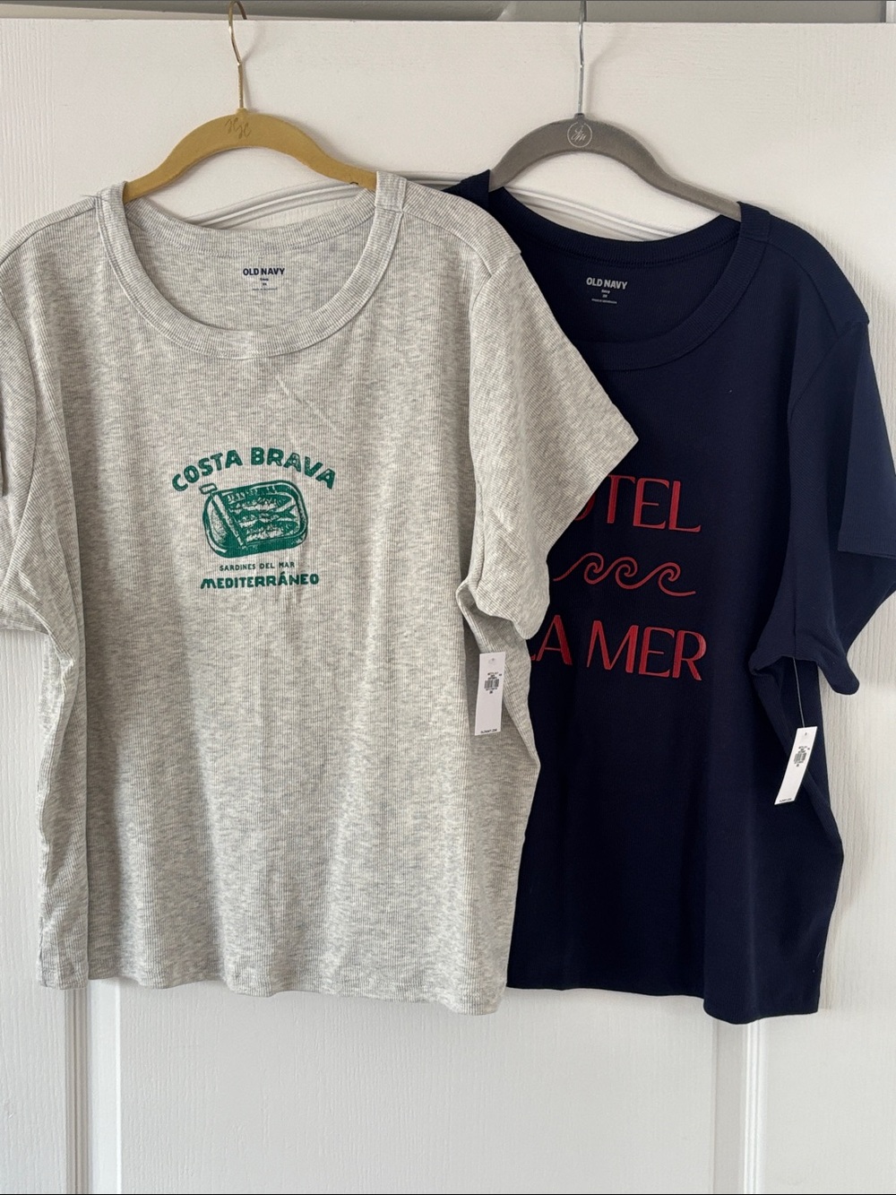 NWT Old Navy Gray Graphic Tee Bundle (2) SZ 3X